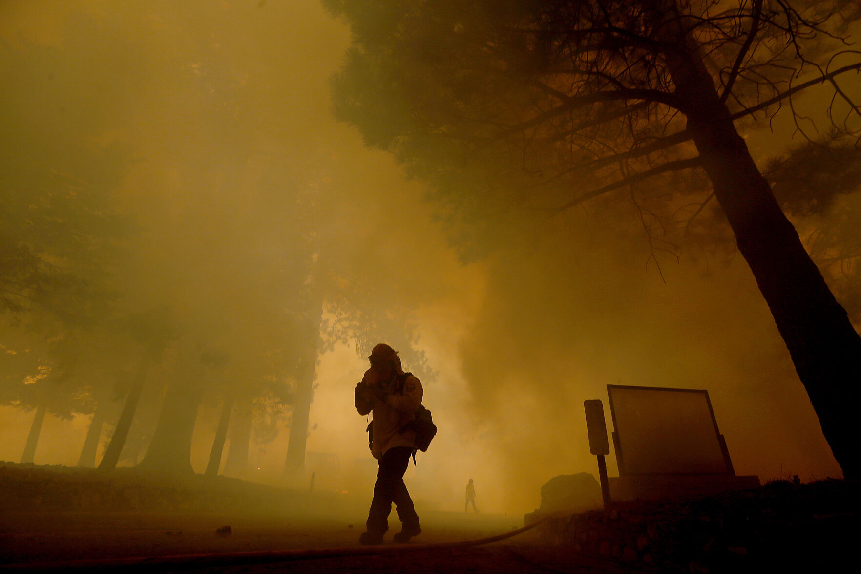 Apple fire swells to 26,000 acres amid hot, dry and windy conditions